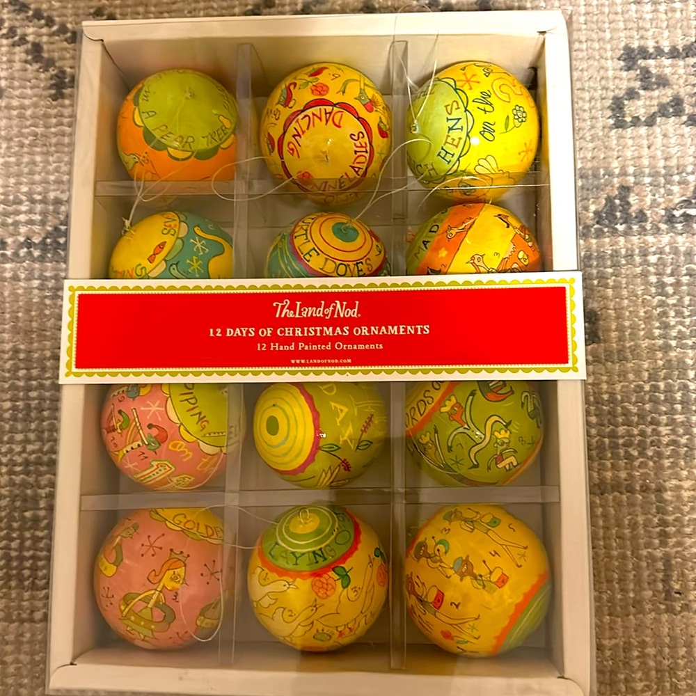 12 Days of Christmas Ornaments by Land of Nod